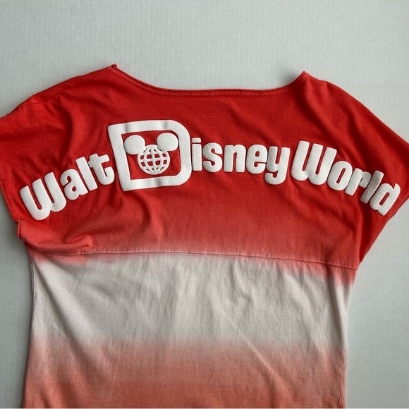 Disney World Parks‎ Women’s Coral Ombre Cotton Short Sleeve Spirit Jersey XS - Picture 10 of 12